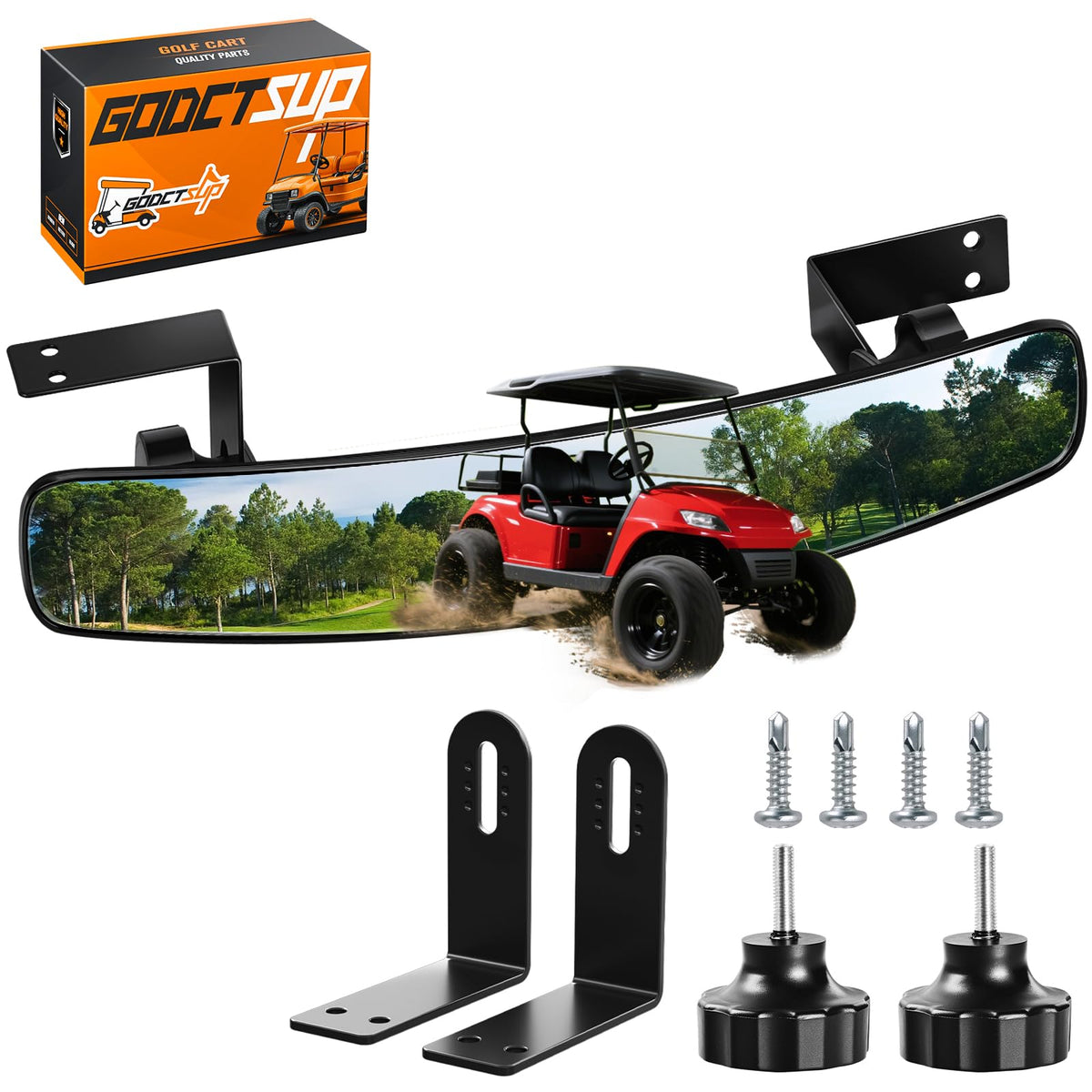 GODCTSUP rear view mirror wide-angle 270° view for safer reversing