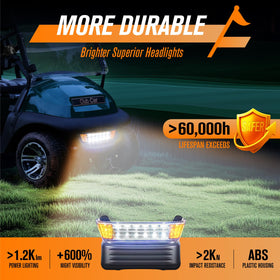 GODCTSUP golf cart taillights set improves rear signaling and visibility