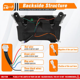 GODCTSUP headlight harness included simplifies wiring