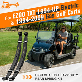 GODCTSUP heavy-duty suspension for EZGO TXT enhances handling and stability under load.