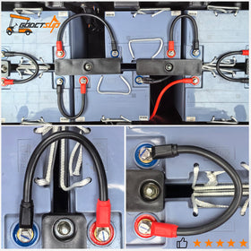 GODCTSUP heavy gauge 4-gauge wires handle higher current demands.