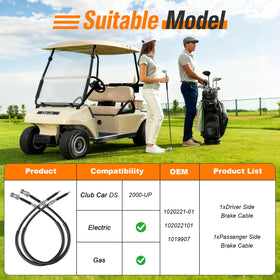 GODCTSUP high-strength steel brake cables resist wear for long lasting performance.