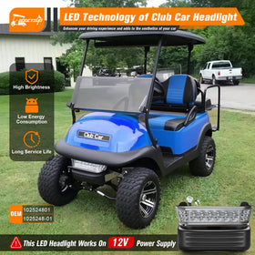 GODCTSUP illuminated golf cart at night for better visibility