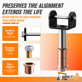 GODCTSUP king pin bushings kit reduces play for precise alignment.