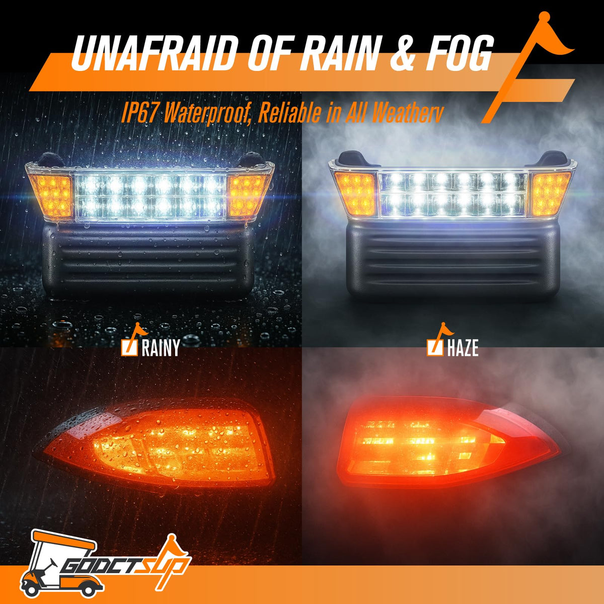 GODCTSUP low-profile taillight lens for a clean, weather-ready look