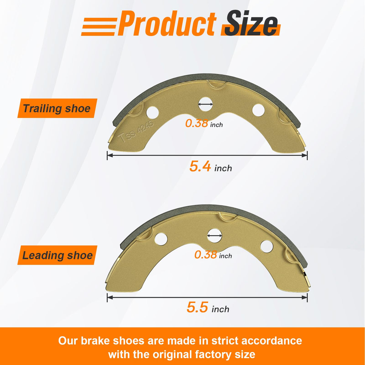 GODCTSUP packaging shows four shoes included for quick maintenance