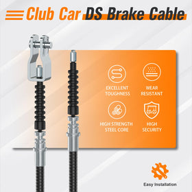 GODCTSUP passenger-side brake cable for Club Car DS improves reliability and safety.
