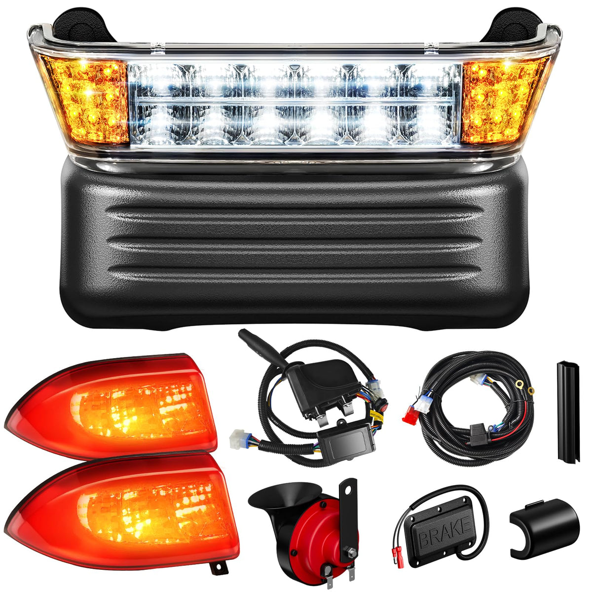 GODCTSUP headlight with bumper for Club Car Precedent improves night visibility