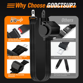 GODCTSUP stainless hardware enhances durability and rust resistance for longer service life