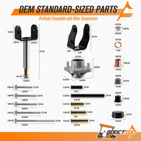 GODCTSUP suspension components minimize squeaks for quiet, comfortable rides.