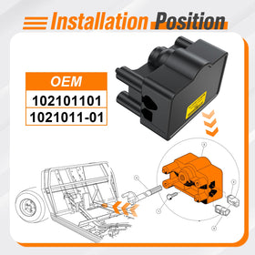 GODCTSUP smooth throttle performance during gradual acceleration in golf cart.