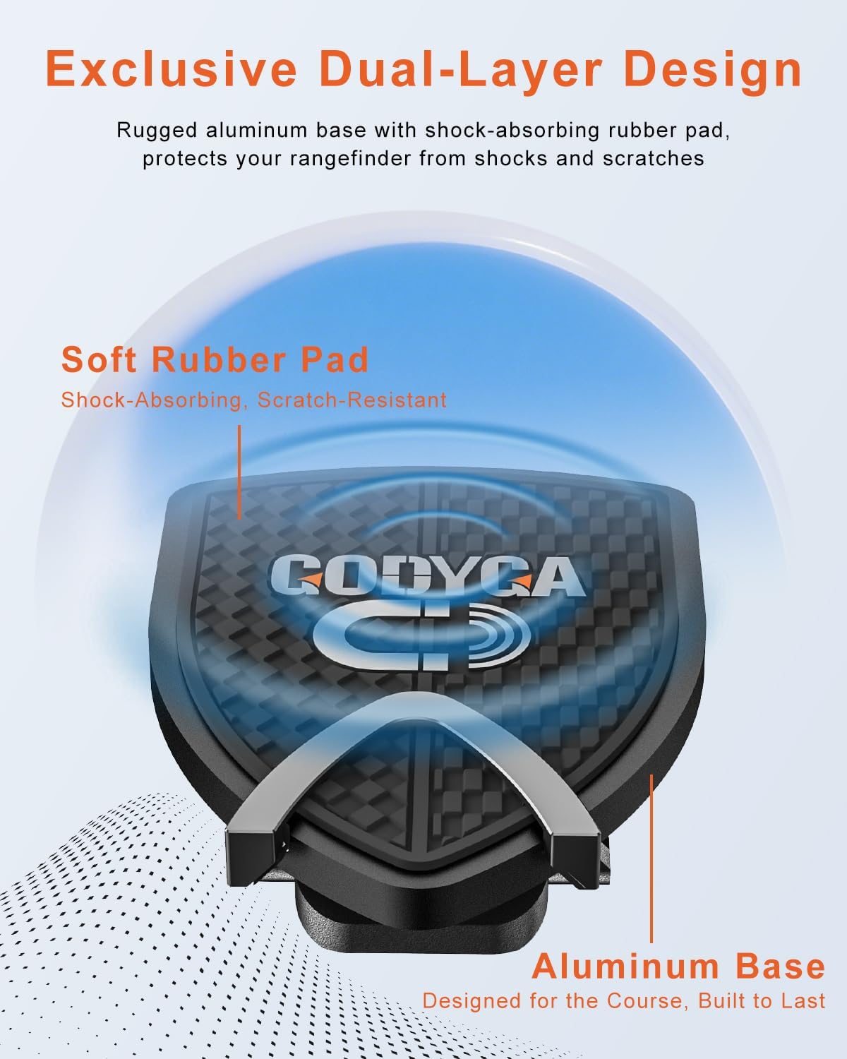 GODYGA rubber cushion protects rangefinders while keeping grip strong.