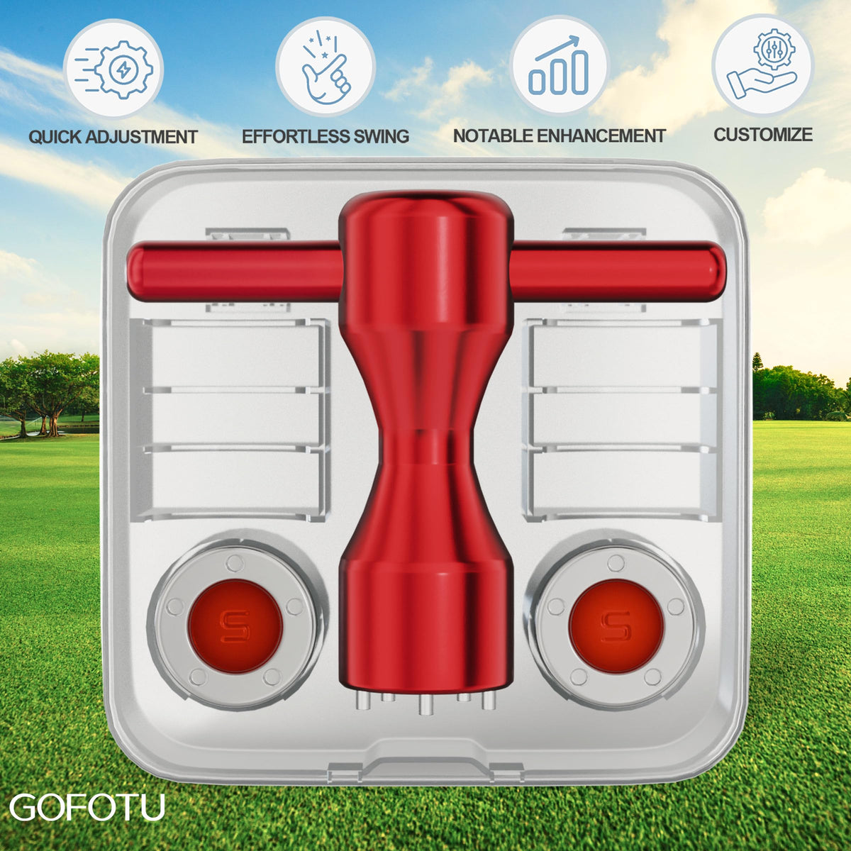 Gofotu weights packaged with protective rings for reliable protection