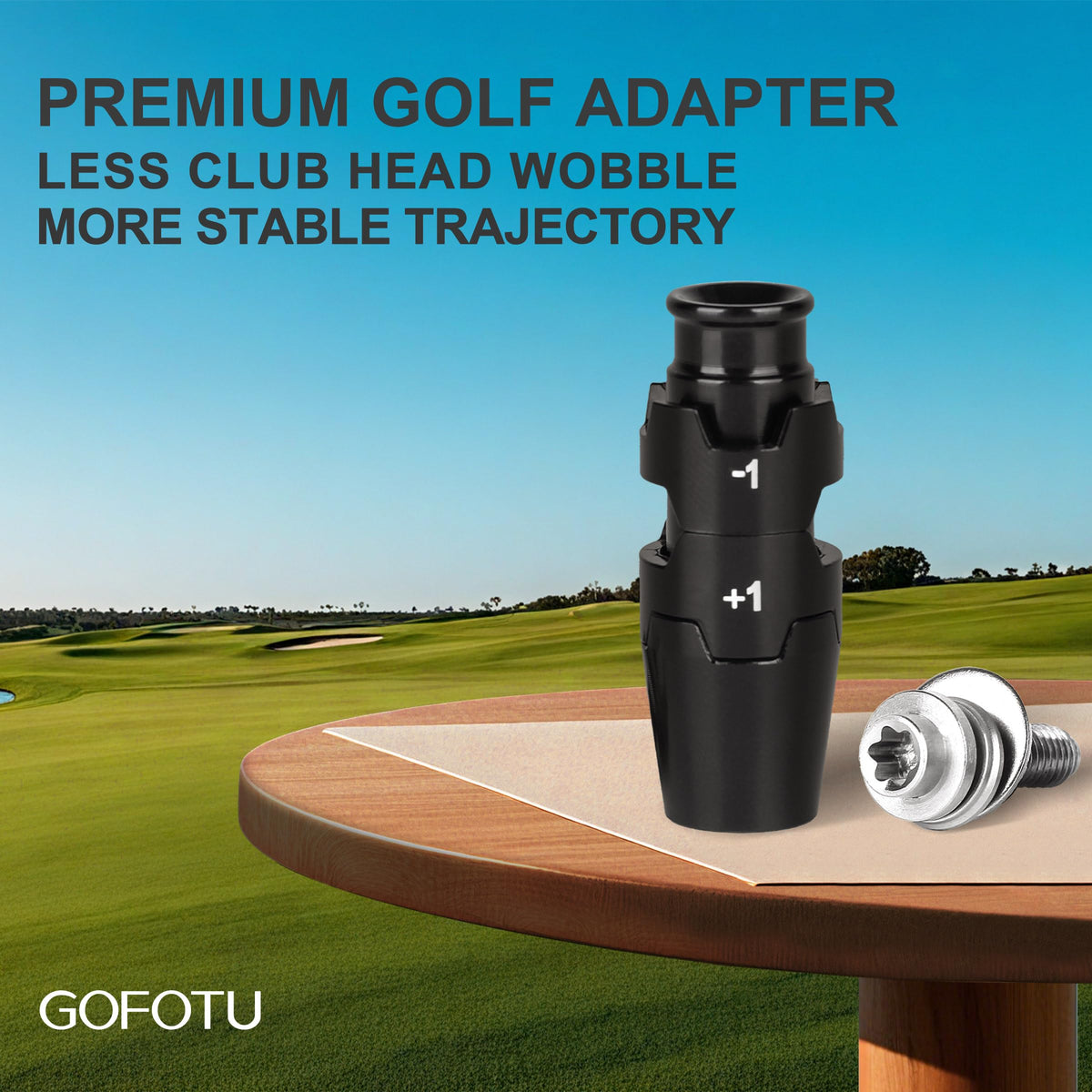 Gofotu 335 golf adapter sleeve Paradym fit, demonstrating precise compatibility.