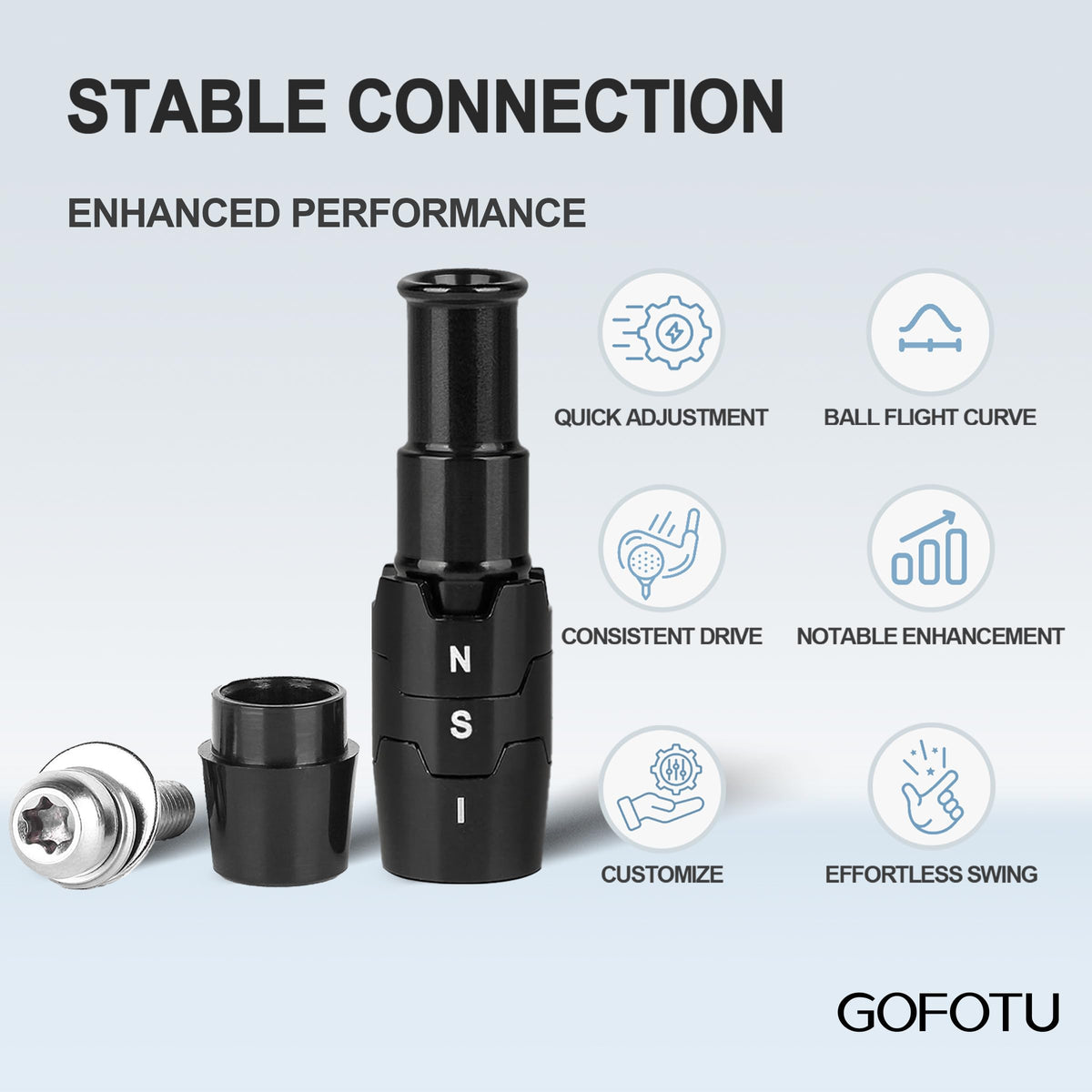 Gofotu 335 sleeve adapter works with Epic for simple installation changes.