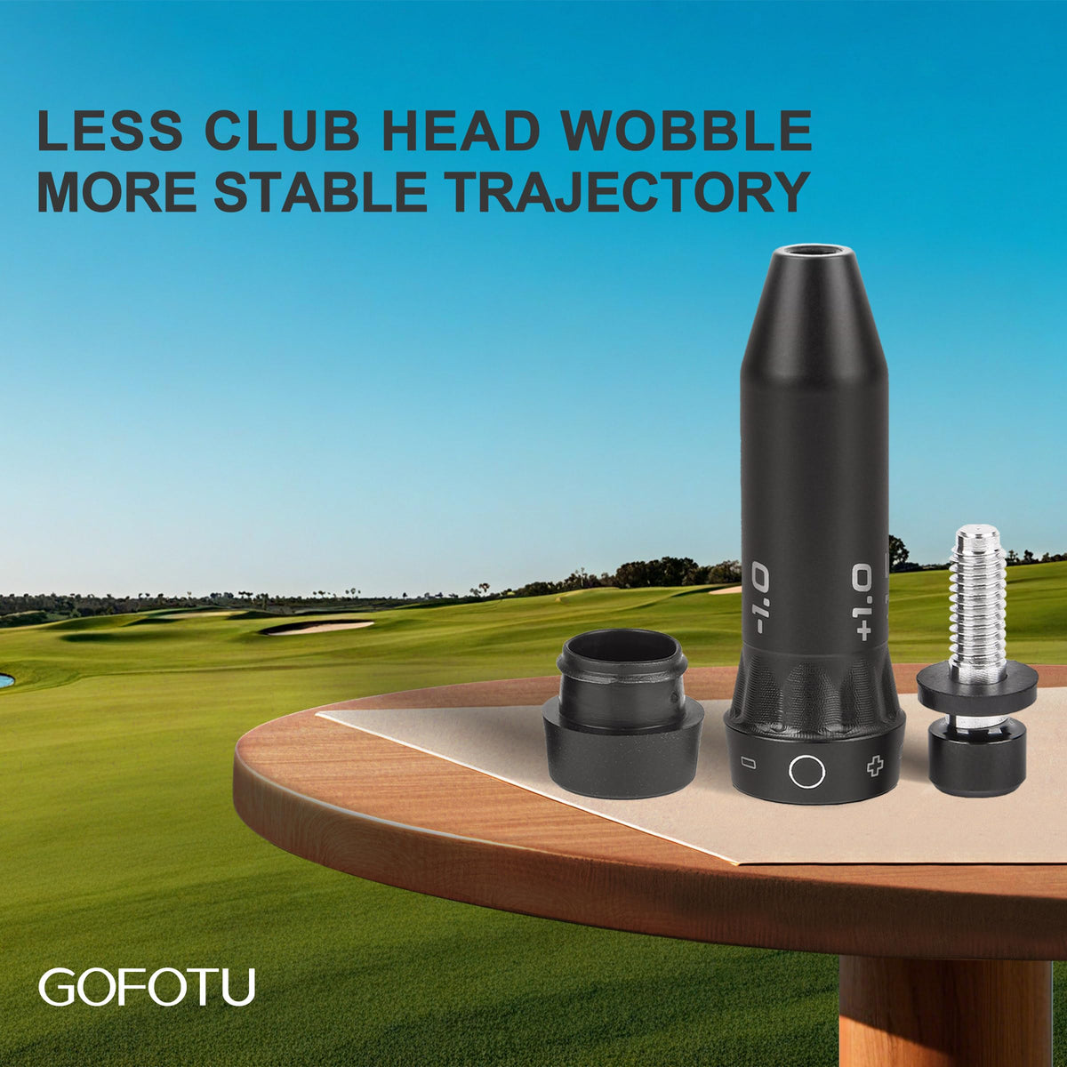 Gofotu adapter sleeve for Ping G440K right-hand, durable aluminum body.