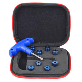 Eight weights from 3g to 17g allow on-course experimentation.