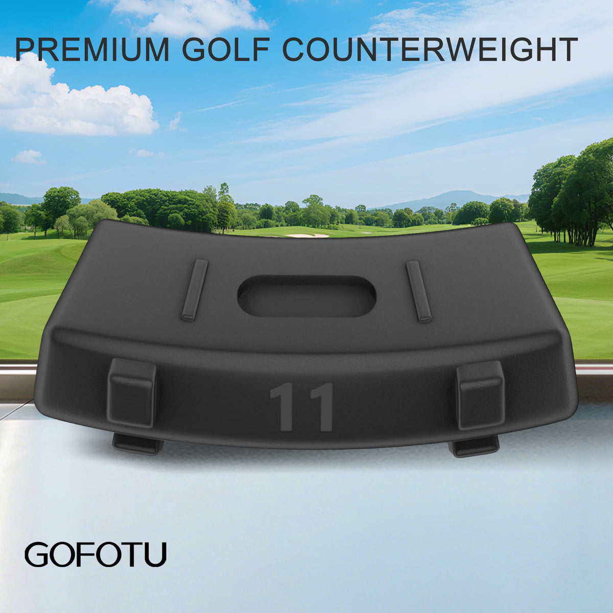 Gofotu back weight in Callaway Quantum slot for easy installation.