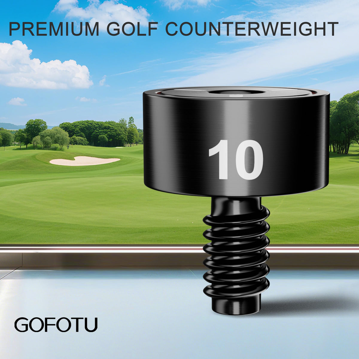 Gofotu Callaway Quantum weight screw close-up illustrates easy installation.