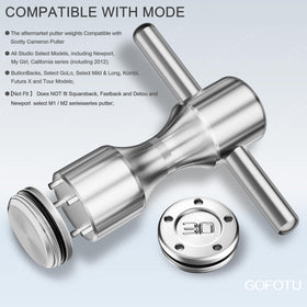 Gofotu weights compatible with Newport series for tailored head weight.