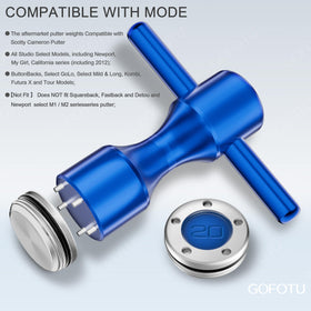 Gofotu CX-02 putter weights compatibility with Titleist Scotty Cameron Newport