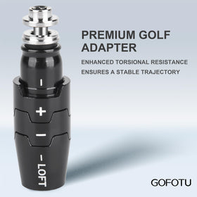 Gofotu golf adapter sleeve in black offers durable, long-lasting performance.