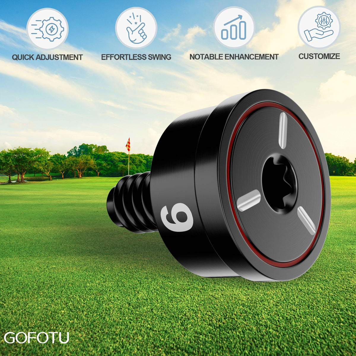 Gofotu 12g weight helps tailor launch with Callaway Quantum drivers.