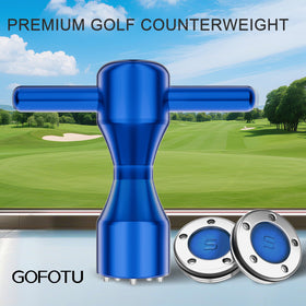 Gofotu wrench included for quick on-course weight changes.