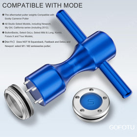 Protective O-rings seal moisture in the weight cavity with Gofotu kit.