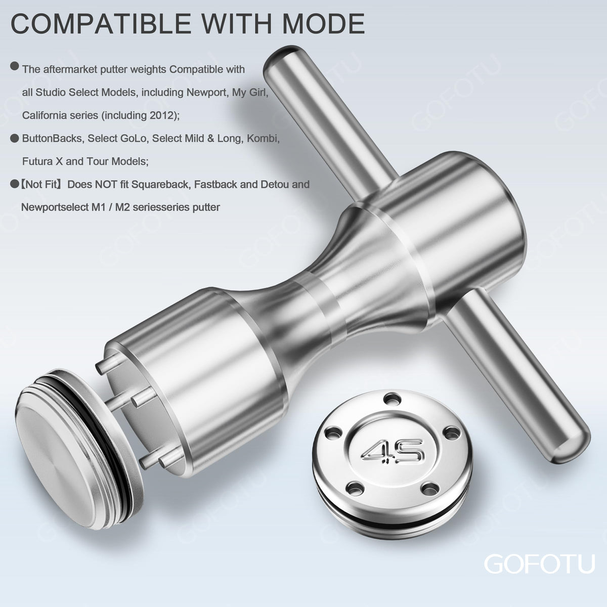 Gofotu weight includes protective O-rings to prevent moisture intrusion