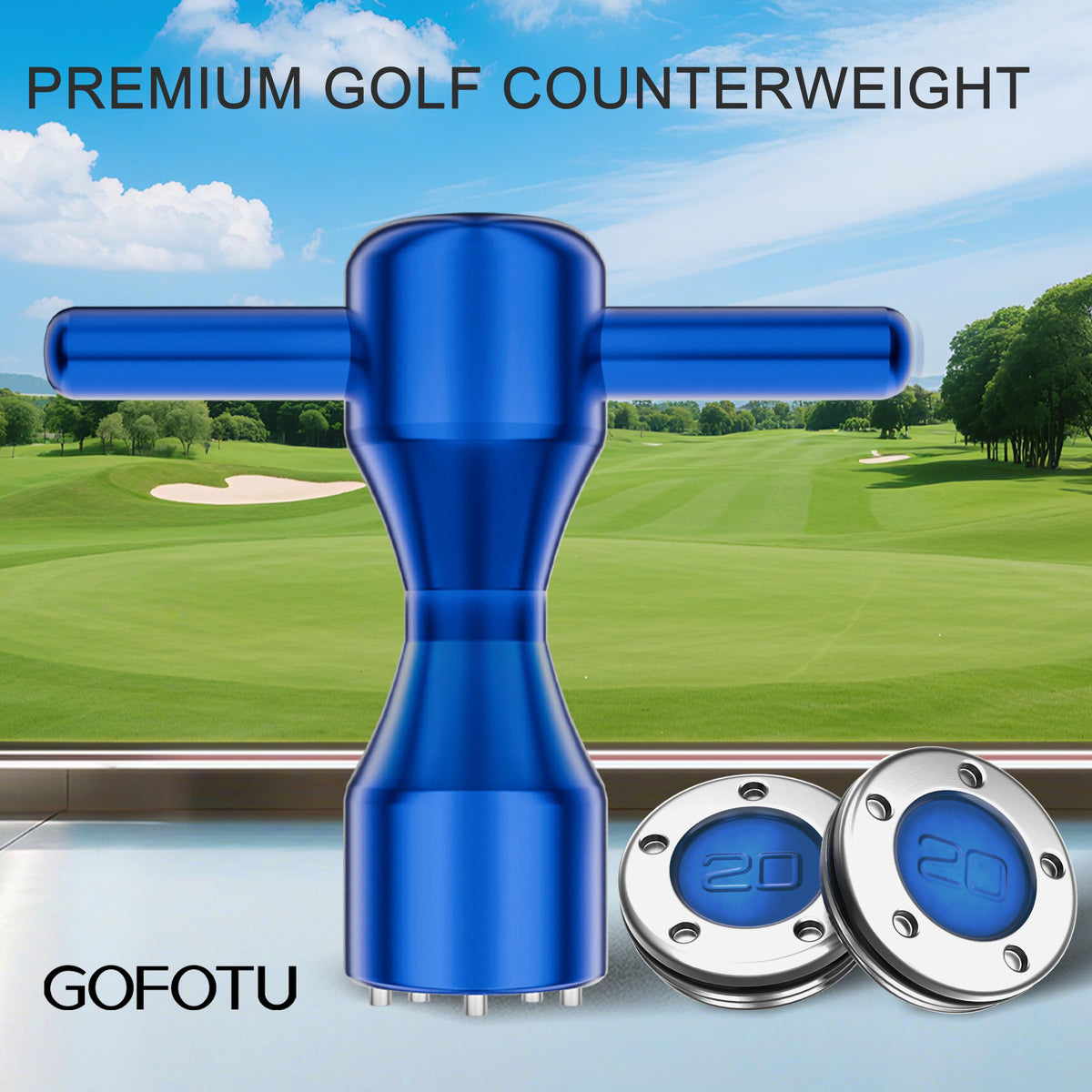 Gofotu weights close-up showing protective O-rings seal cavity moisture