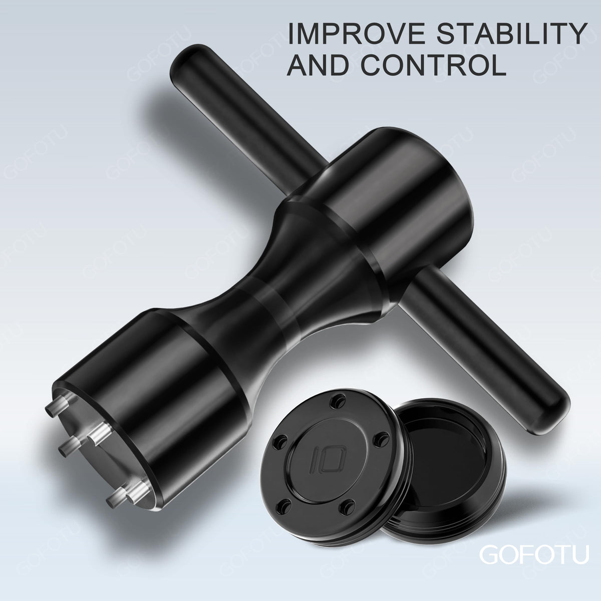 O-ring seals prevent moisture entry in the weight cavity during play.