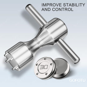 Gofotu pack includes weights and wrench for field adjustments.