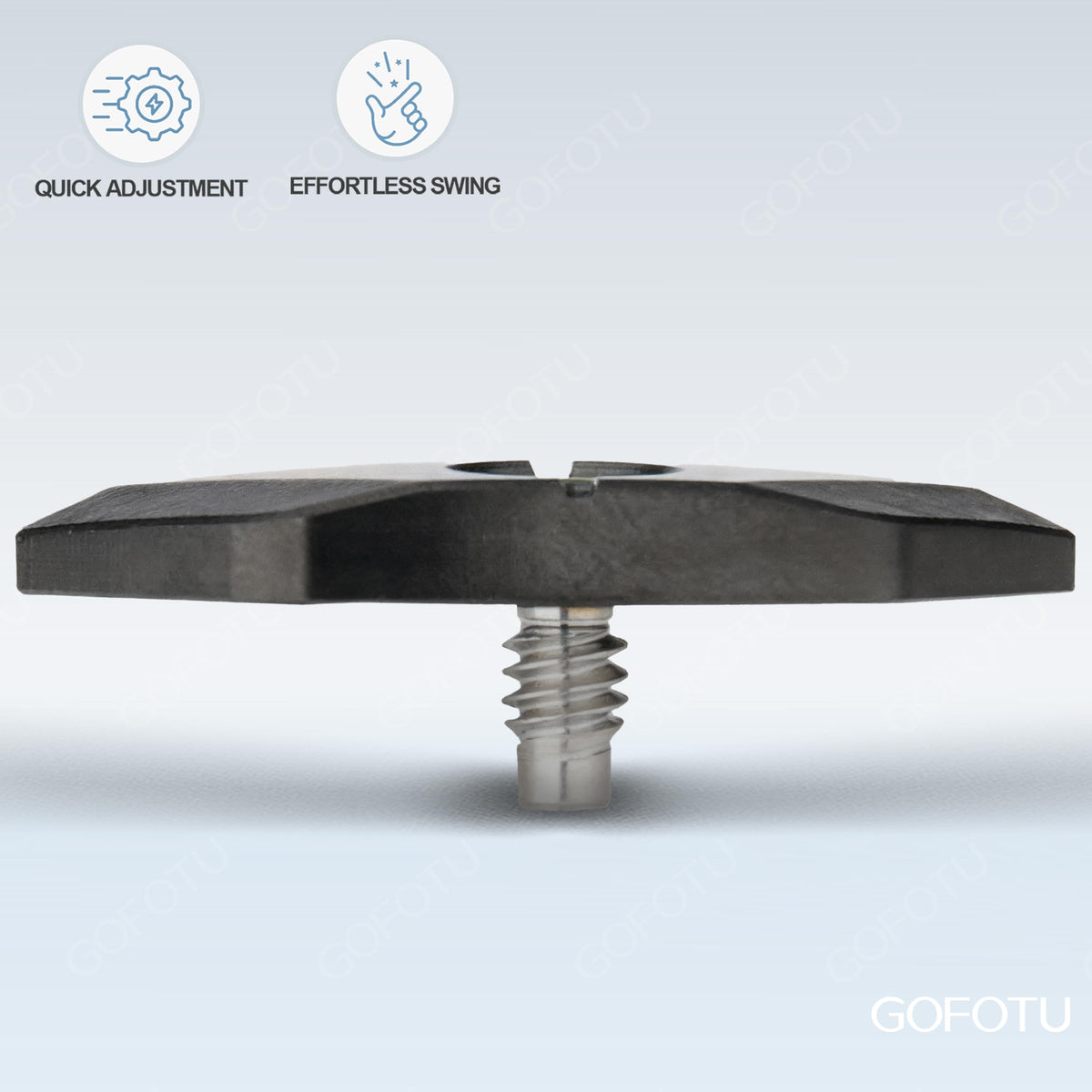 Gofotu packaging shows included weight and screw for upgrades