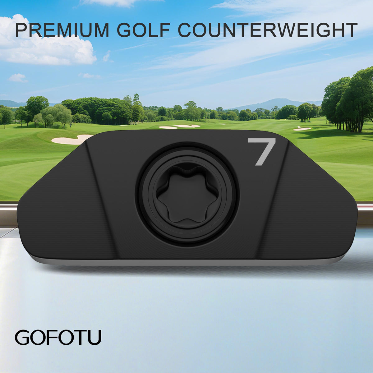 Gofotu precision CNC manufactured weight ensures consistent swing tuning.