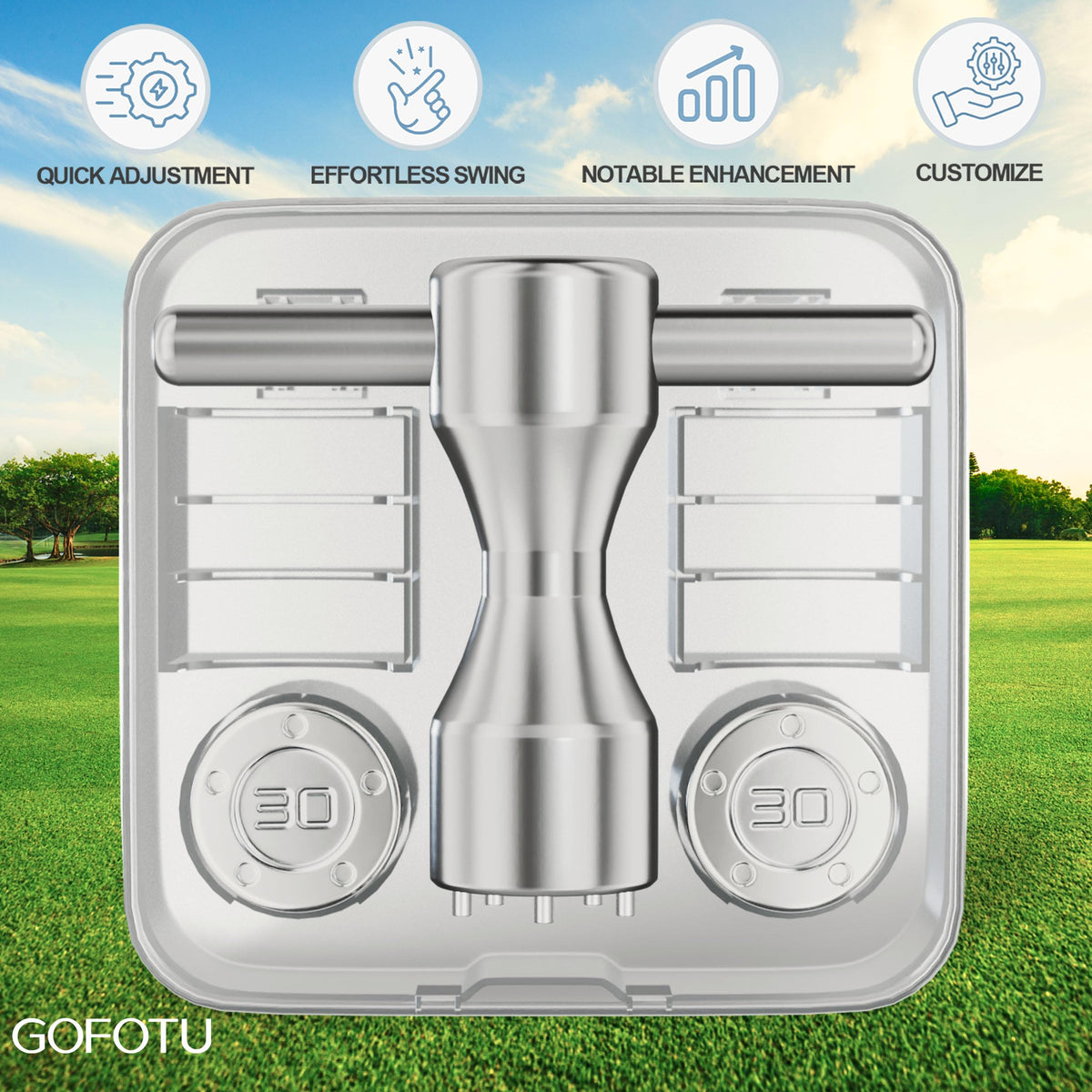 Gofotu O-rings protect the weight cavity from moisture during play.