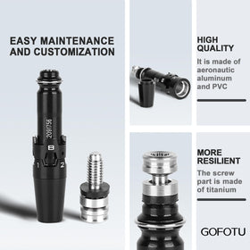 Gofotu sleeve installation close-up showing flush club head fit