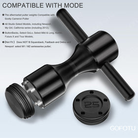 Gofotu stainless steel and tungsten weights offer versatile tuning