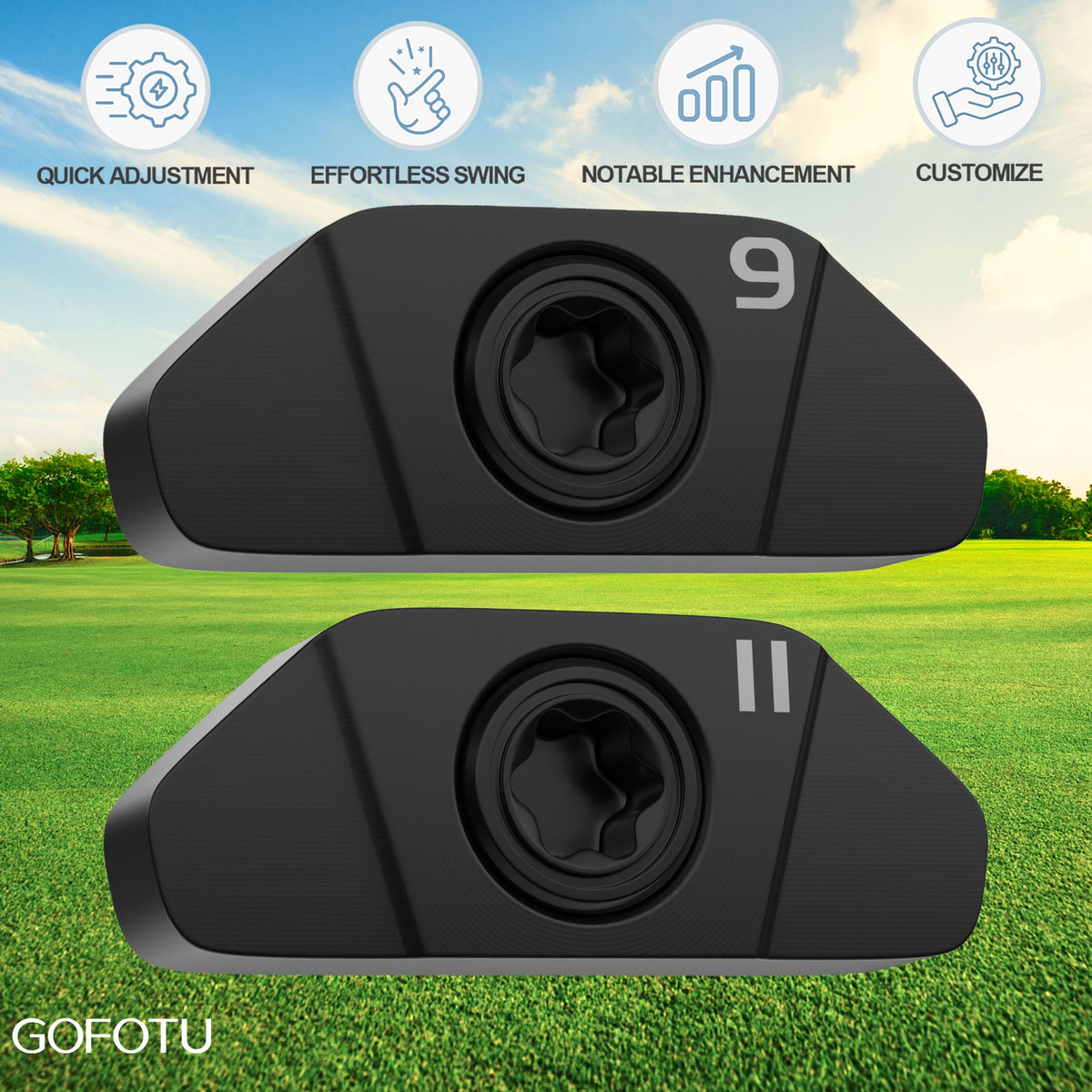 Gofotu T25 wrench helps quick, secure installation of weights.
