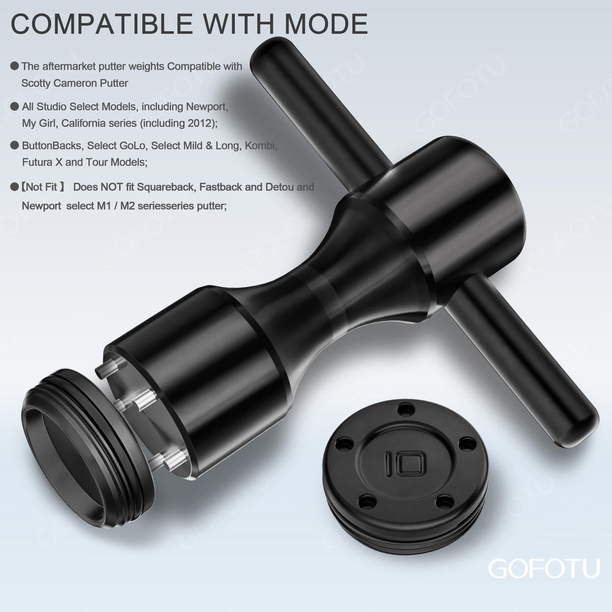 Transparent case and protective wrench included for on-the-go tuning.