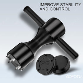 Gofotu transparent case keeps weights organized during practice