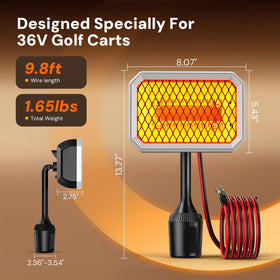 Goheater durable PA66 nylon and aluminum shield ensuring safe, low-maintenance operation.
