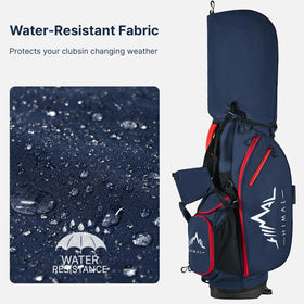 GoHimal 14-Way stand bag adjustable dual strap reduces shoulder strain