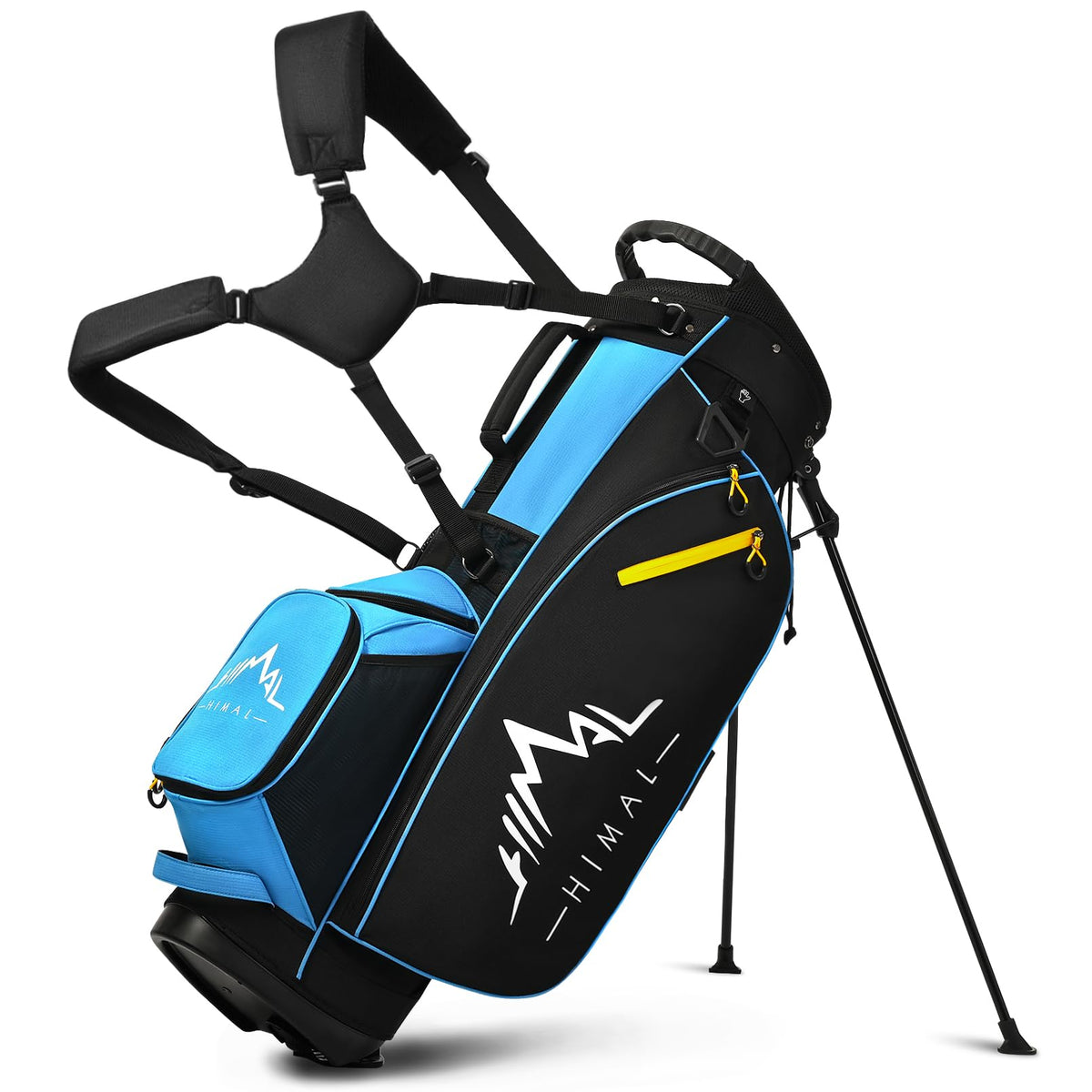 GoHimal 14-Way Stand Bag top view showing organized clubs for quick access