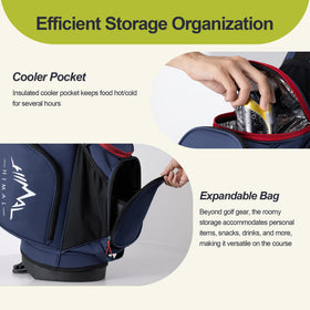 GoHimal ergonomic shoulder straps for comfortable all-day carry.