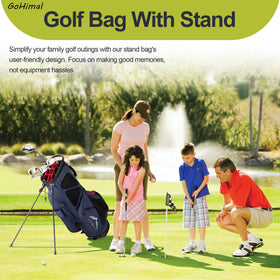 GoHimal rain hood and towel ring add course-ready convenience.