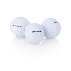 Golf Ball Country 50-recycled-white-balls mix for budget-friendly practice