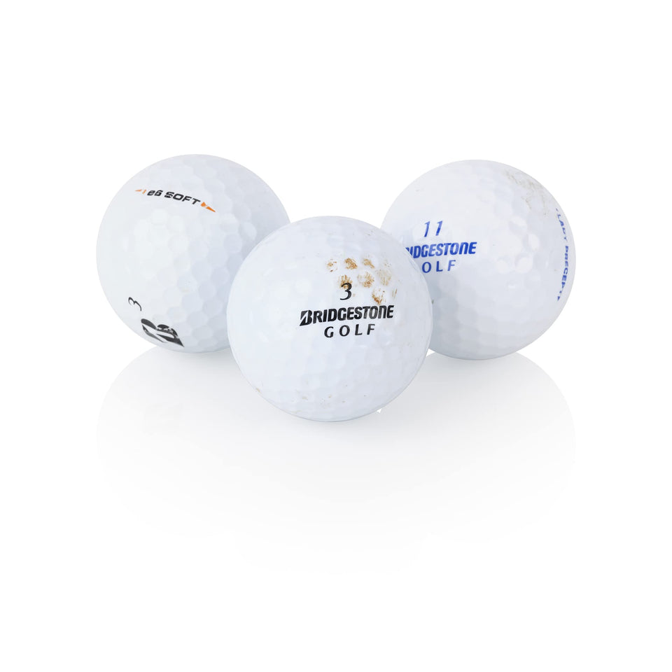 GOLF BALL COUNTRY Bridgestone e6 balls for budget-friendly practice rounds.