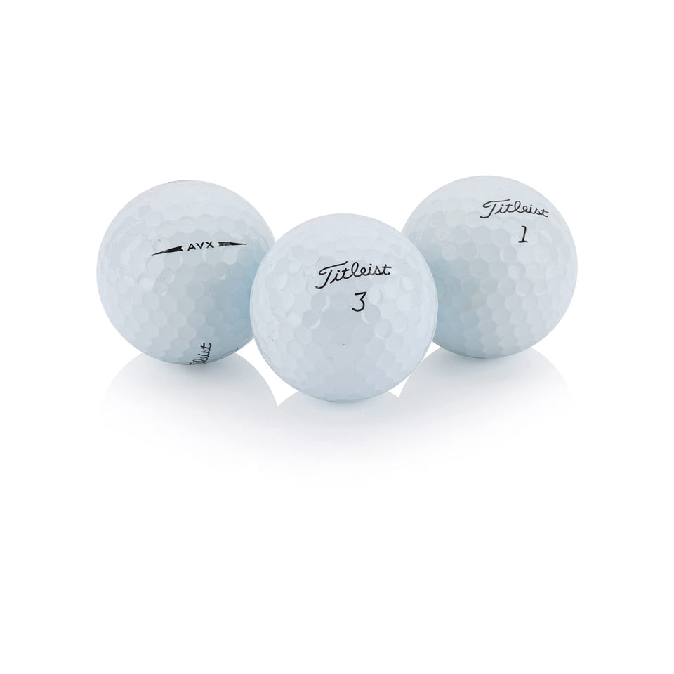 GOLF BALL COUNTRY used Titleist AVX balls for longer distance with soft feel.