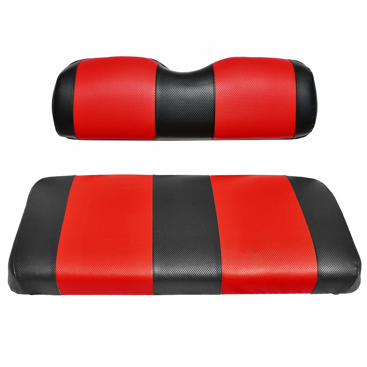 GOLF BALL DIVERS EZGO TXT front seat cover, two-tone design, durable marine vinyl.